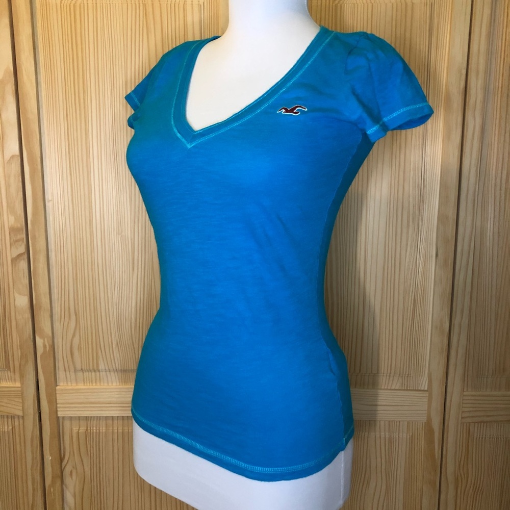 Hollister Blue V-Neck